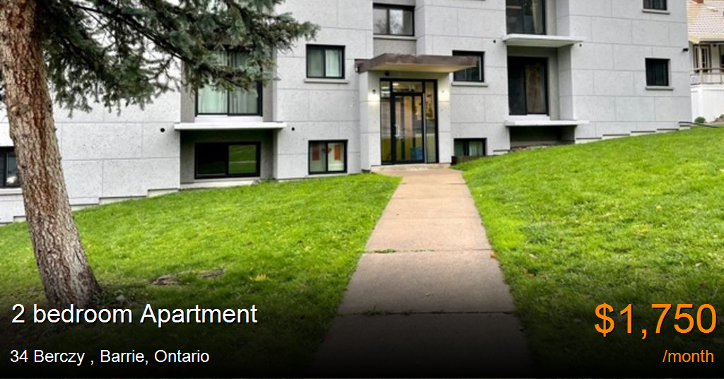 34 berczy, barrie Apartment for Rent