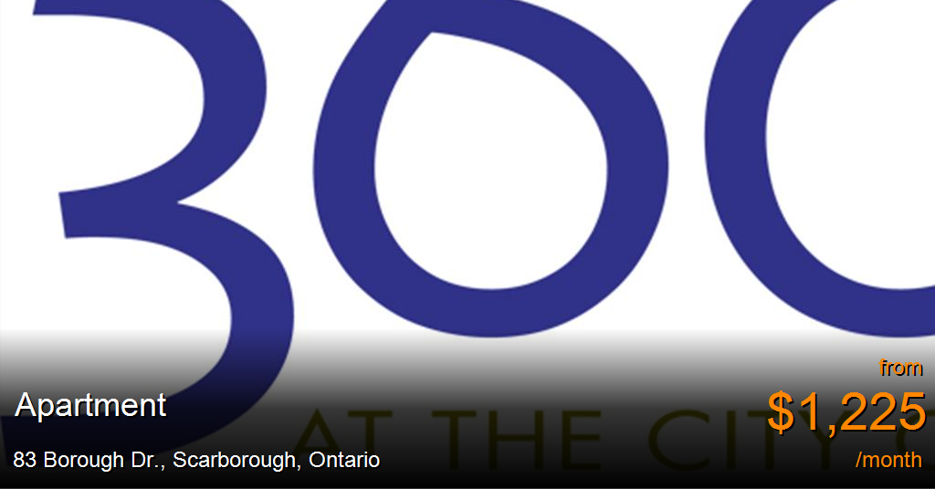 83 borough dr., scarborough Apartment for Rent