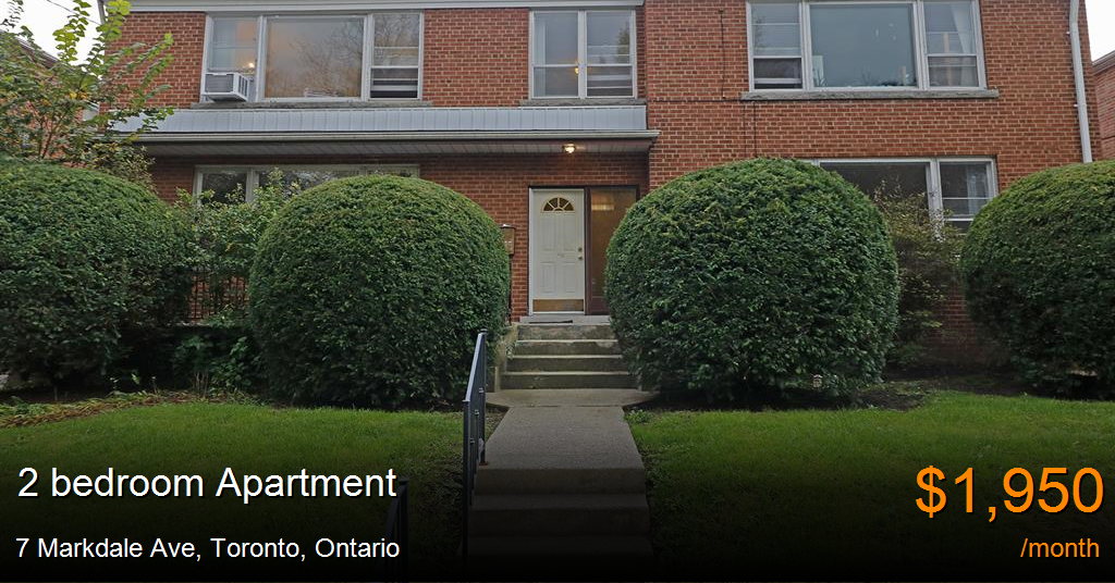 7 markdale ave, toronto Apartment for Rent