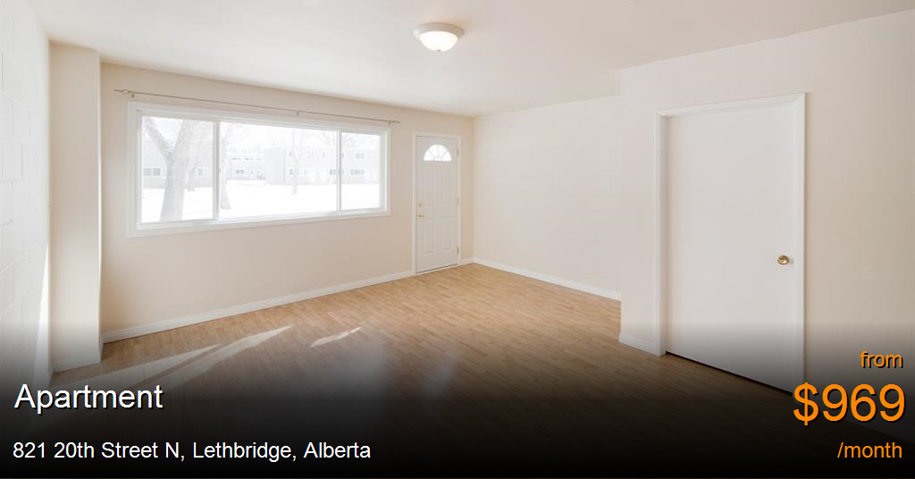 821 20th street n, lethbridge Apartment for Rent