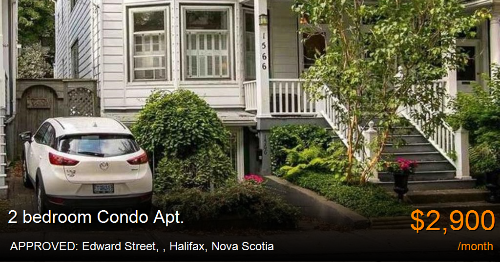 approved edward street,, halifax Condo Apt. for Rent