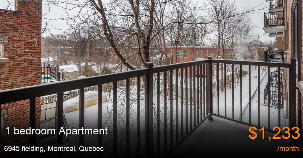 6945 fielding, montreal Apartment for Rent