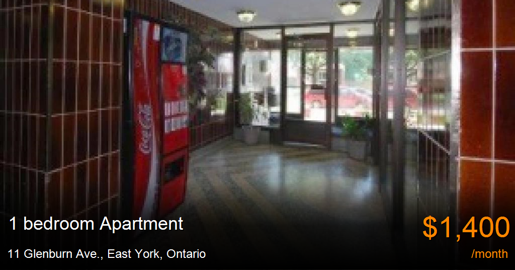 11 glenburn ave., east york Apartment for Rent