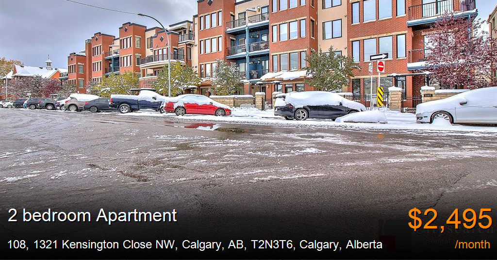 108, 1321 Kensington Close NW, Calgary, AB, T2N3T6, Calgary Apartment