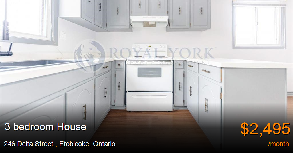246 delta street, etobicoke House for Rent
