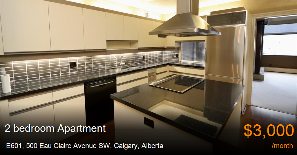 E601, 500 Eau Claire Avenue SW, Calgary Apartment for Rent