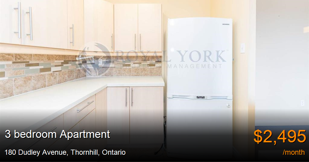 180 dudley avenue, thornhill Apartment for Rent