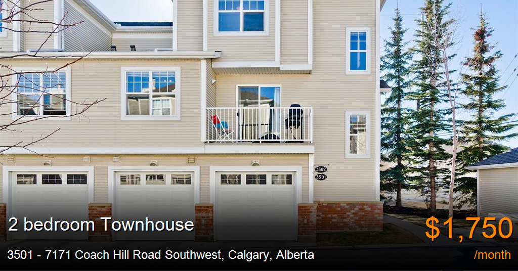 3501 7171 coach hill road southwest, calgary Townhouse for Rent