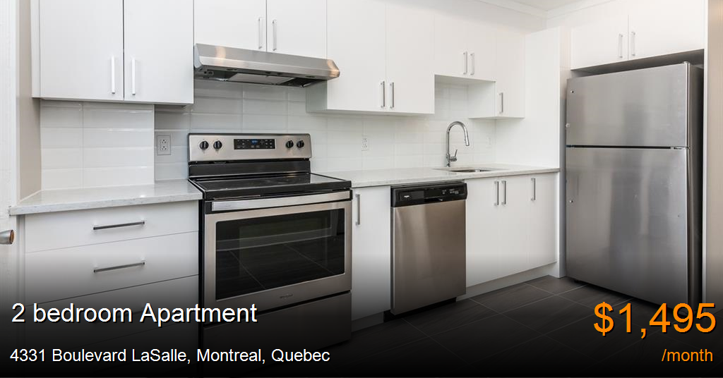 4331 Boulevard LaSalle, Montreal Apartment for Rent B170359