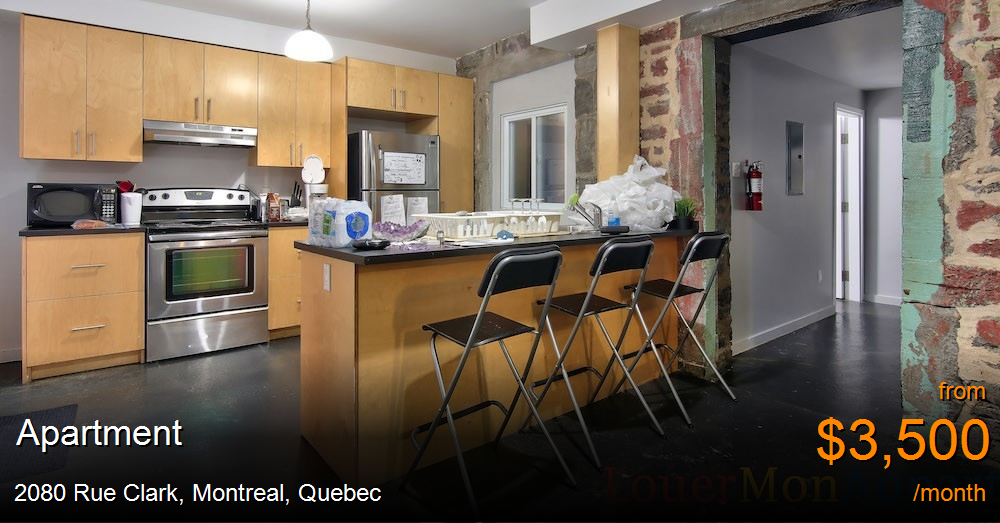2080 Rue Clark, Montreal Apartment for Rent B170373