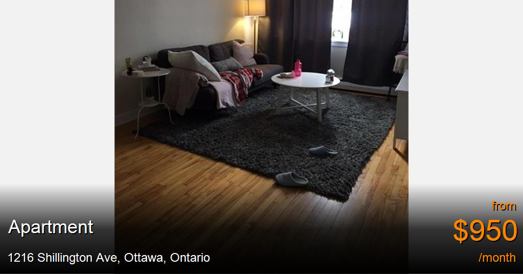 1216 Shillington Ave, Ottawa Apartment for Rent B170972