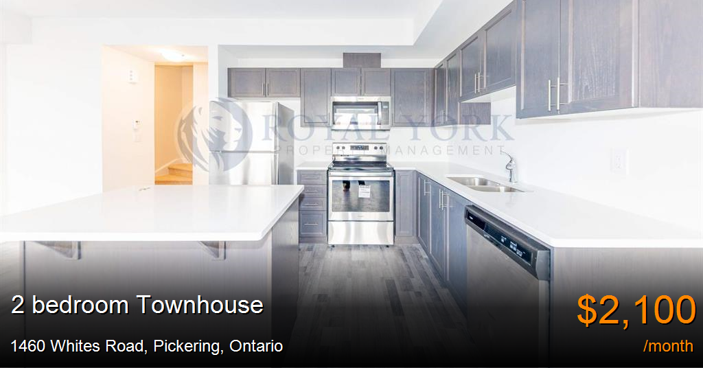 1460 whites road, pickering Townhouse for Rent