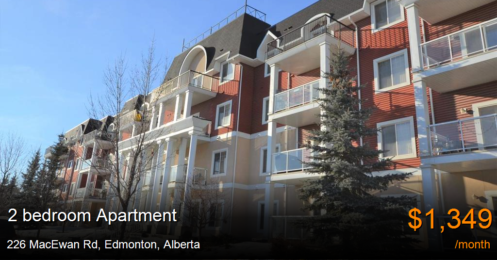 226 macewan rd, edmonton Apartment for Rent
