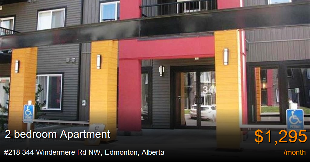 218 344 windermere rd nw, edmonton Apartment for Rent