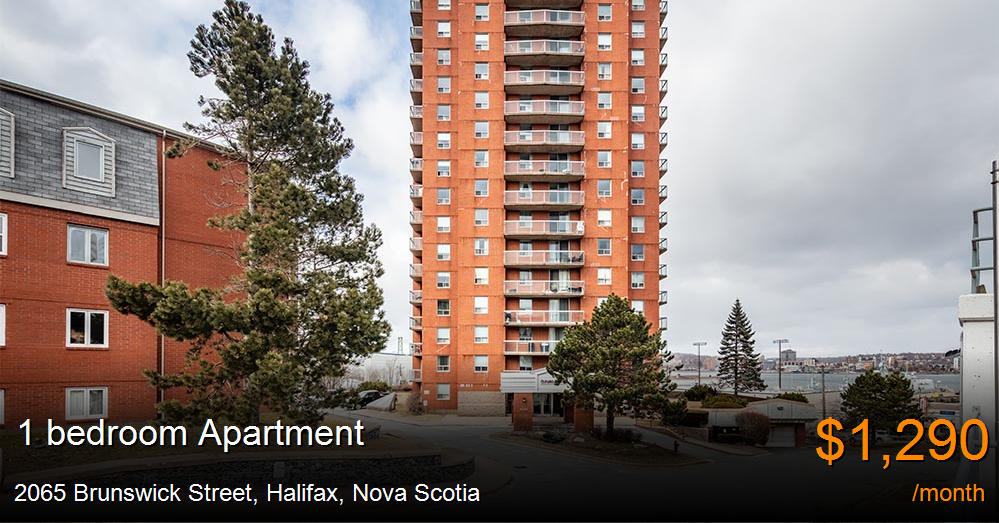 2065 brunswick street, halifax Apartment for Rent