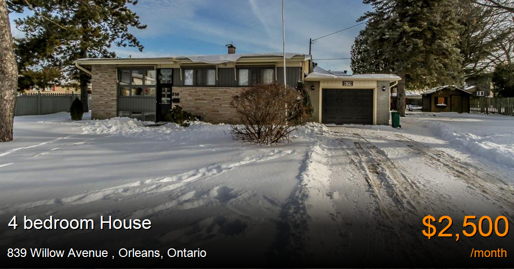 839 Willow Avenue, Orleans House for Rent B171493