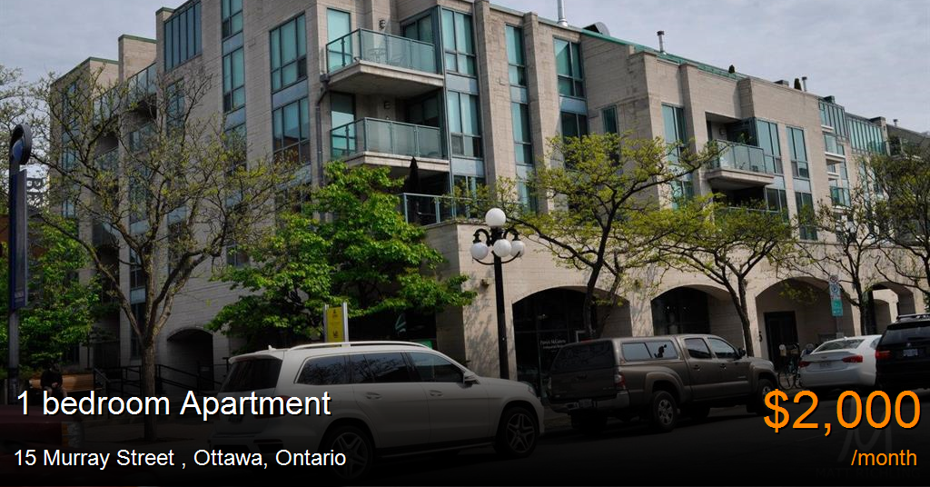 15 murray street, ottawa Apartment for Rent