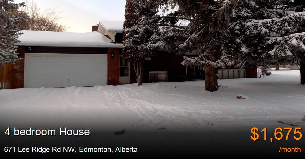 671 lee ridge rd nw, edmonton House for Rent