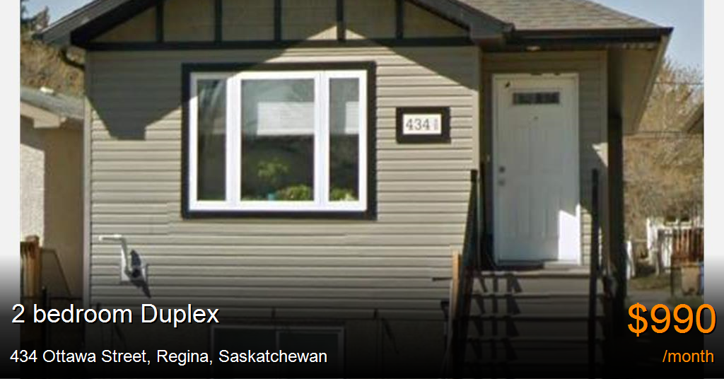 434 ottawa street, regina Duplex for Rent