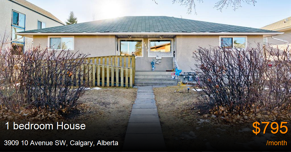 3909 10 avenue sw, calgary House for Rent