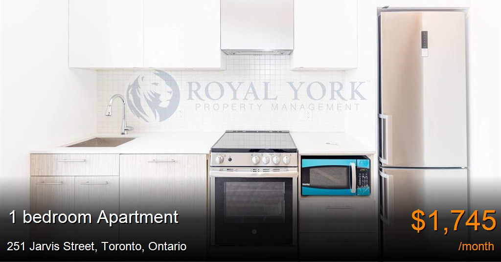251 Jarvis Street, Toronto Apartment for Rent B173185