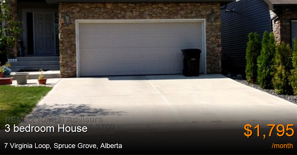 7 virginia loop, spruce grove House for Rent