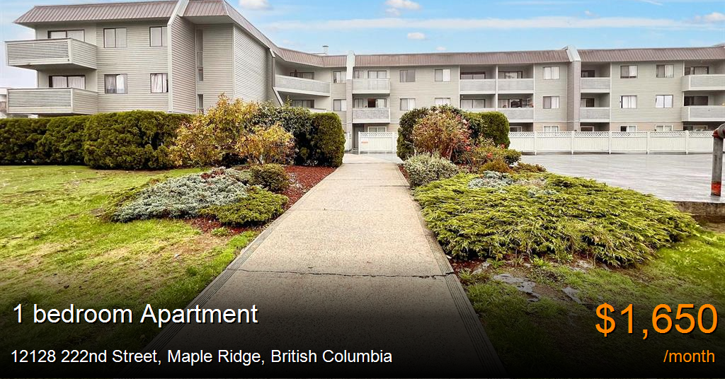 12128 222nd street, maple ridge Apartment for Rent