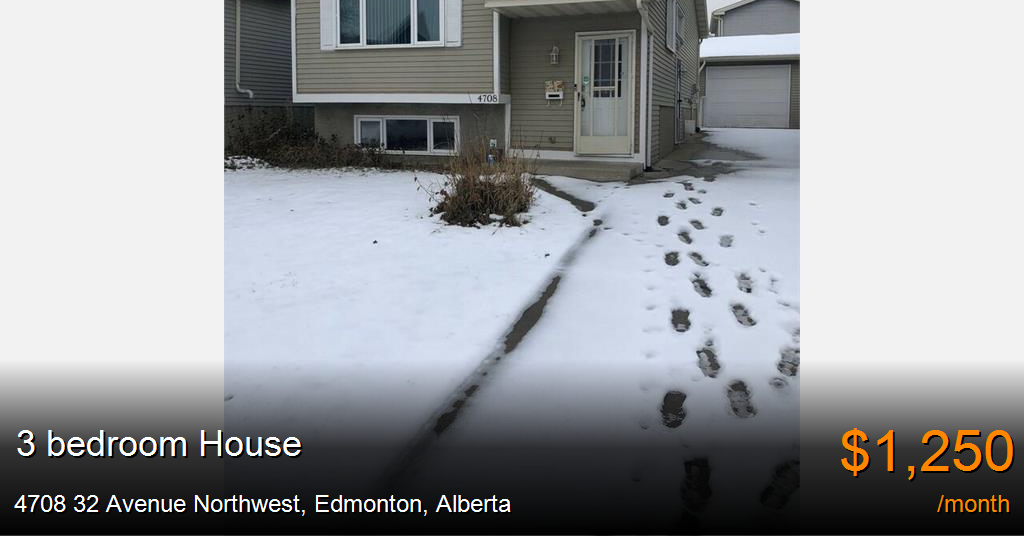 4708 32 avenue northwest, edmonton House for Rent