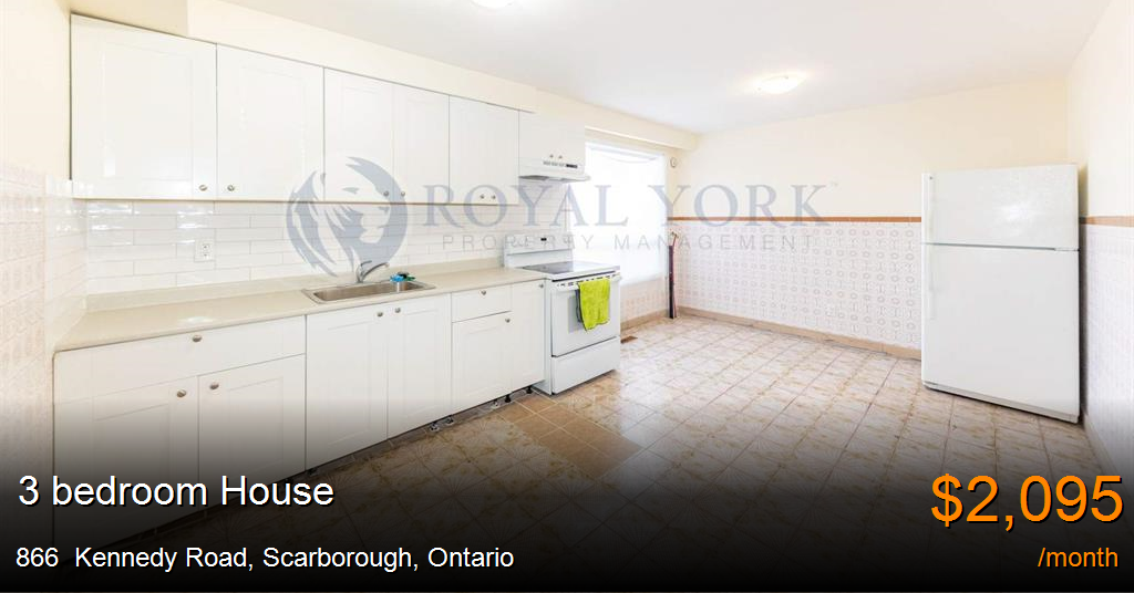 866 kennedy road, scarborough House for Rent