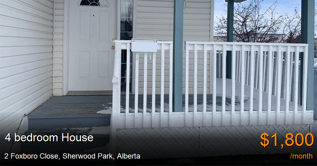 2 foxboro close, sherwood park House for Rent