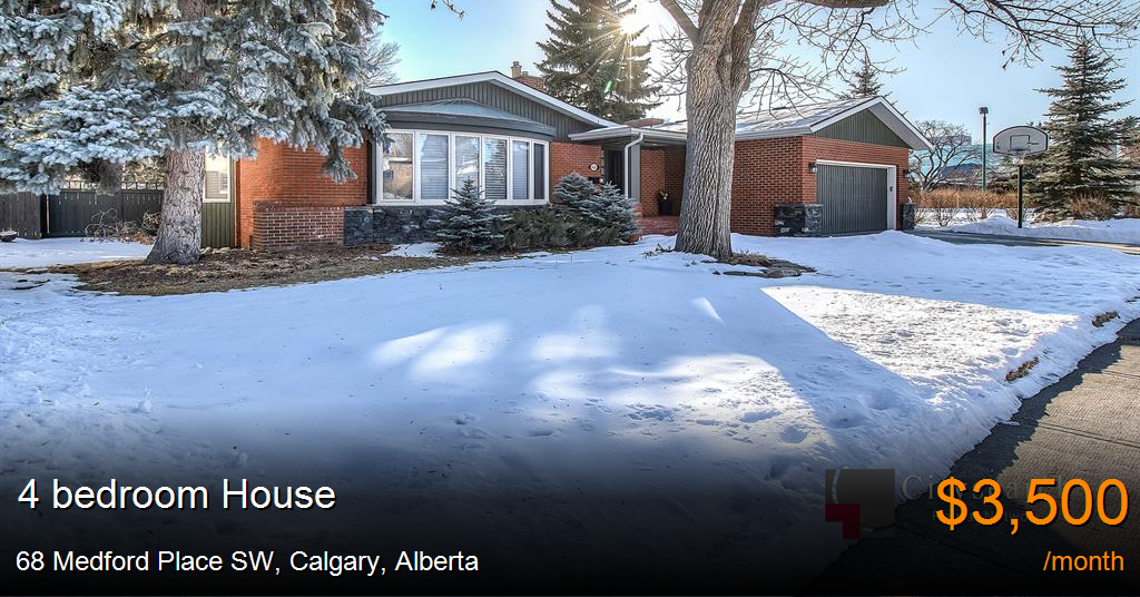 68 medford place sw, calgary House for Rent