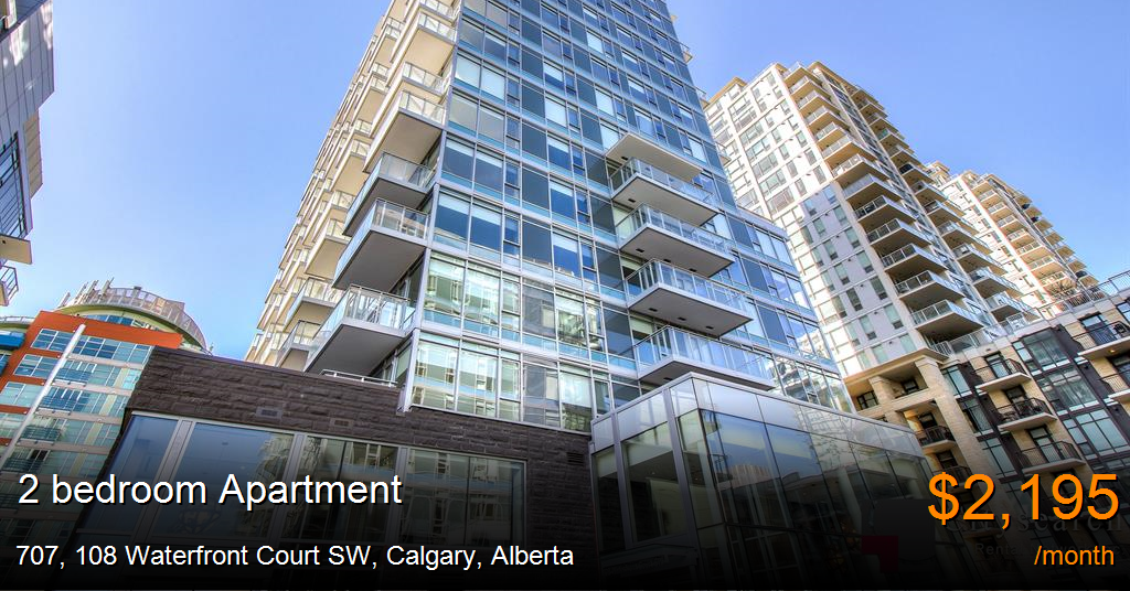 707, 108 waterfront court sw, calgary Apartment for Rent