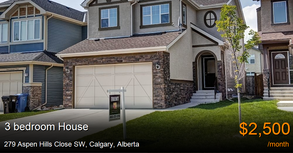 279 aspen hills close sw, calgary House for Rent