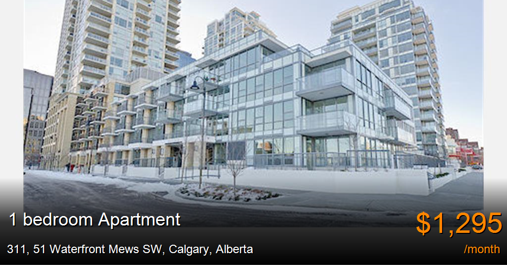 311, 51 waterfront mews sw, calgary Apartment for Rent