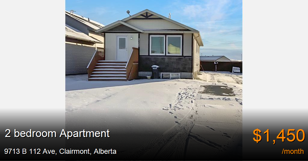 9713 b 112 ave, clairmont Apartment for Rent