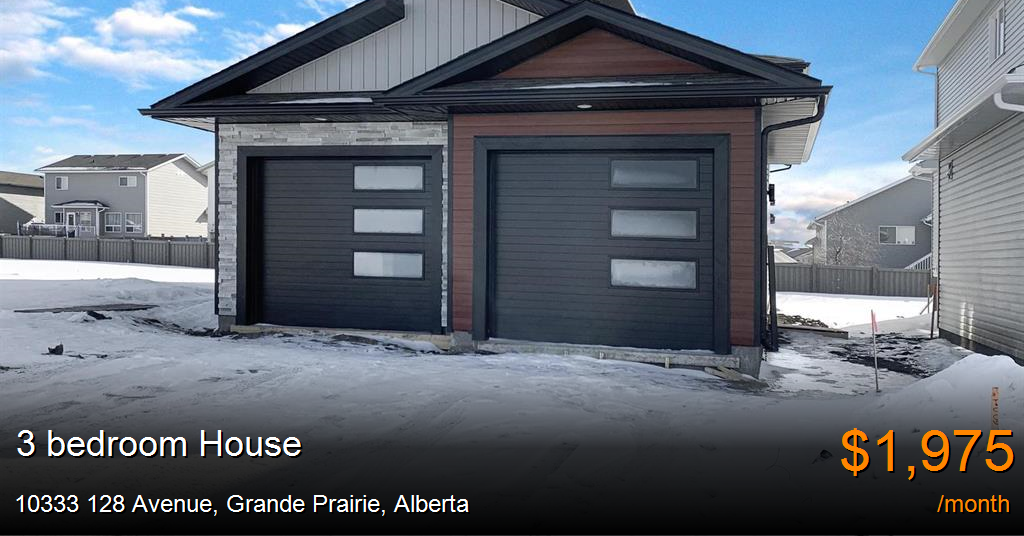 10333 128 avenue, grande prairie House for Rent