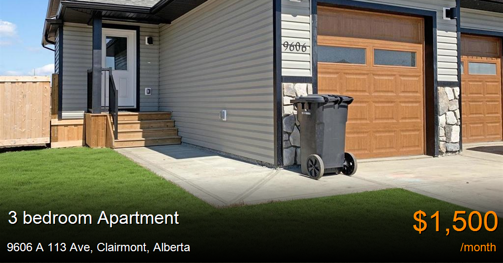 9606 a 113 ave, clairmont Apartment for Rent