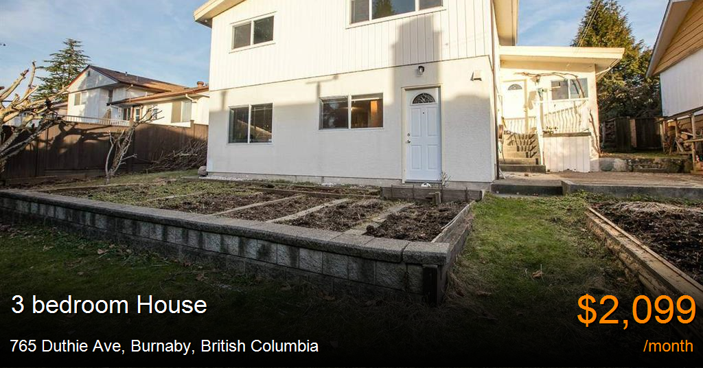 765 duthie ave, burnaby House for Rent