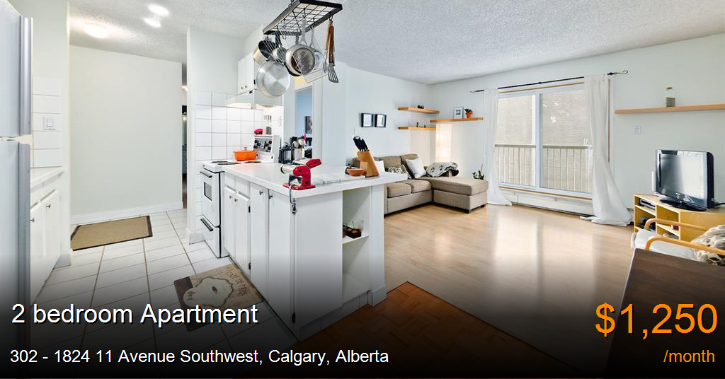 302 1824 11 avenue southwest, calgary Apartment for Rent