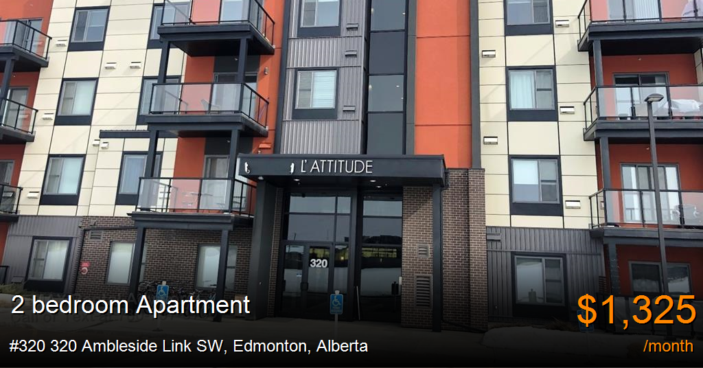 320 320 ambleside link sw, edmonton Apartment for Rent