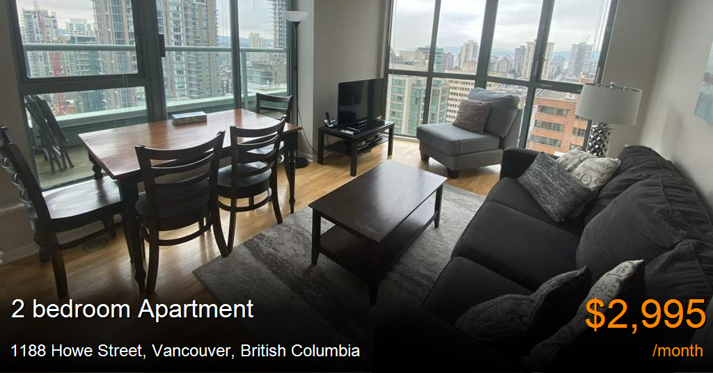 1188 howe street, vancouver Apartment for Rent