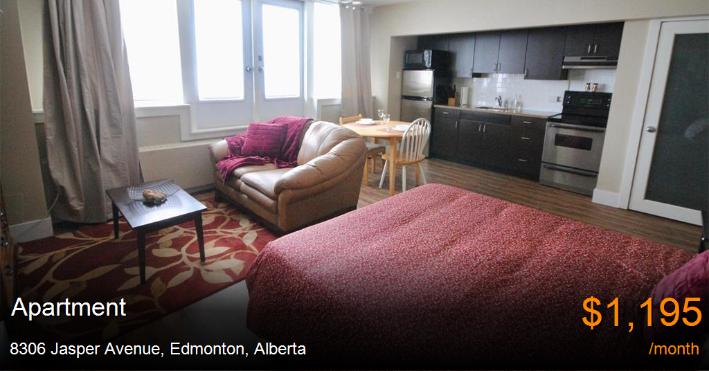 8306 jasper avenue, edmonton Apartment for Rent