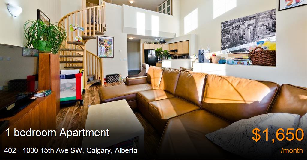 402 1000 15th ave sw, calgary Apartment for Rent