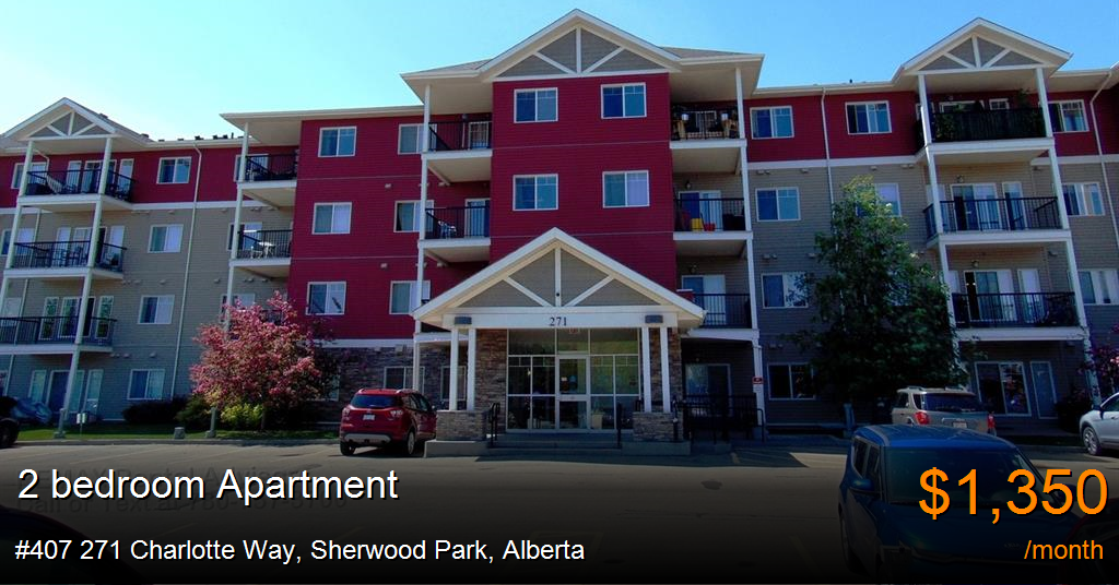 407 271 charlotte way, sherwood park Apartment for Rent