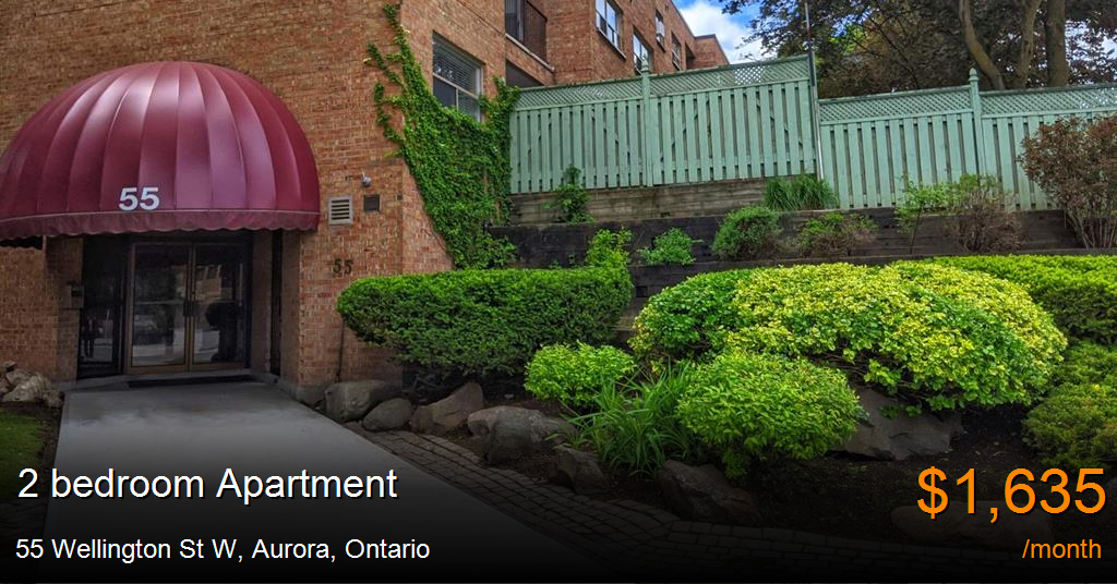 55 wellington st w, aurora Apartment for Rent