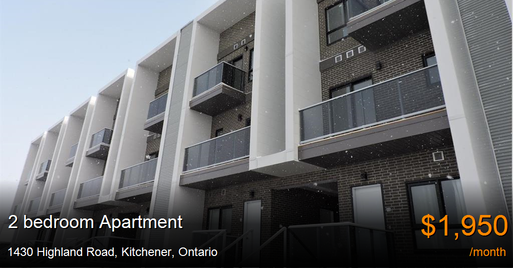 1430 highland road, kitchener Apartment for Rent