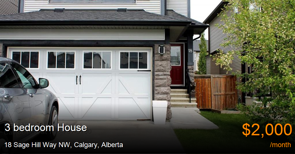 18 sage hill way nw, calgary House for Rent