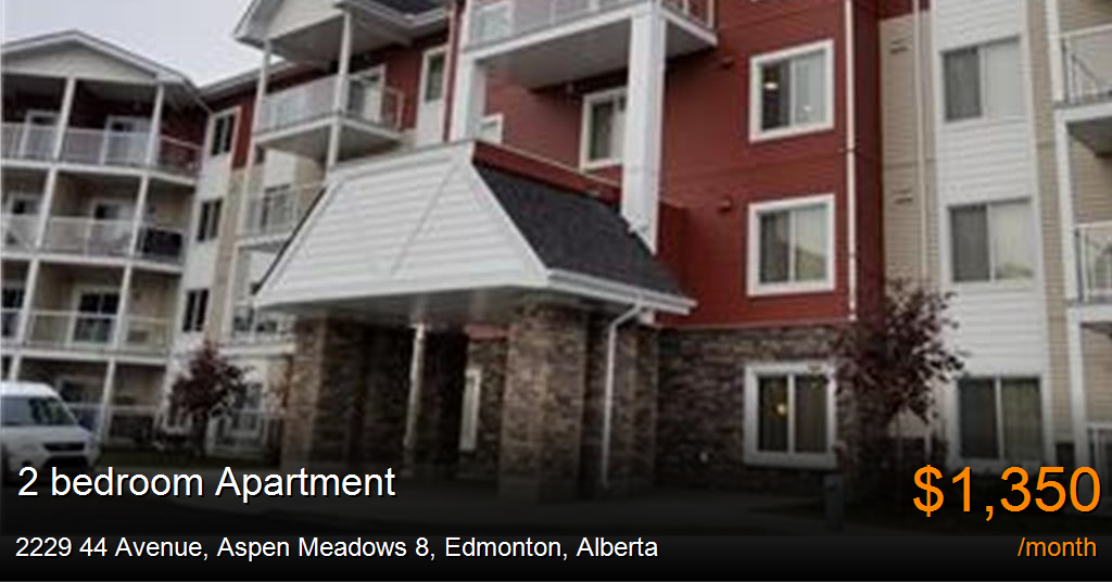 2229 44 avenue, aspen meadows 8, edmonton Apartment for Rent
