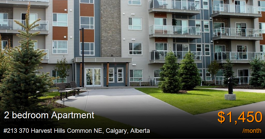 213 370 harvest hills common ne, calgary Apartment for Rent