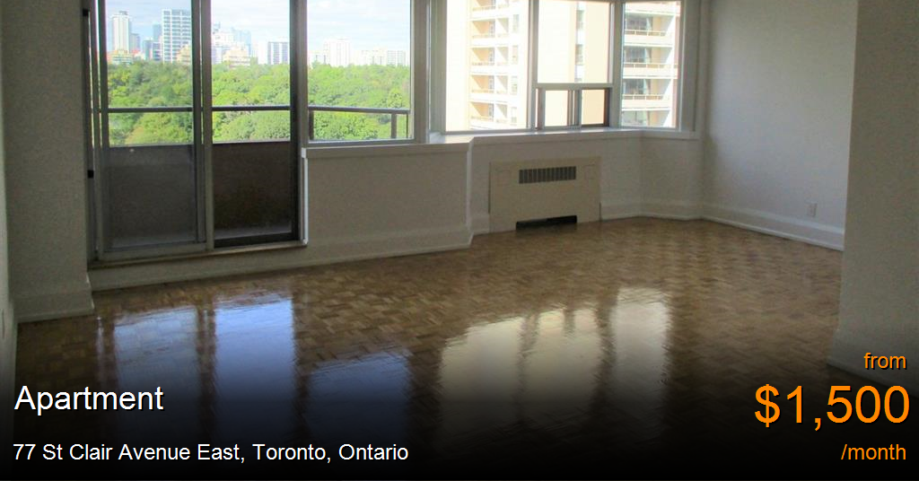 77 st clair avenue east, toronto Apartment for Rent